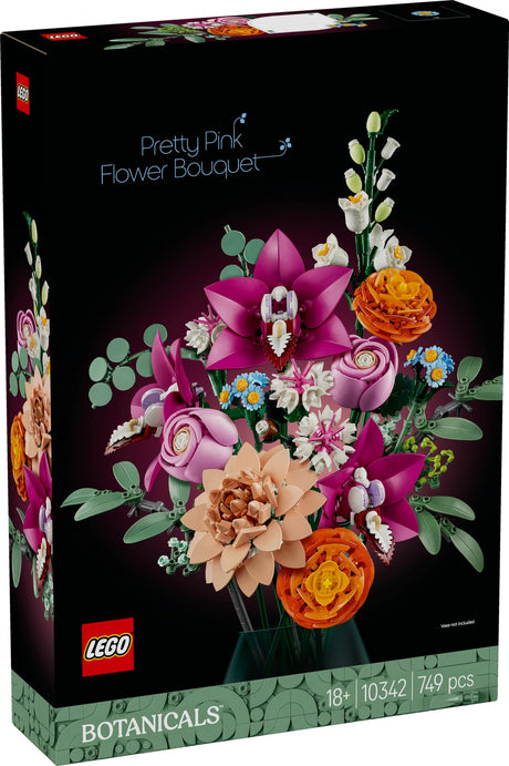 LEGO 10342 Botanicals Beautiful Pink Bouquet