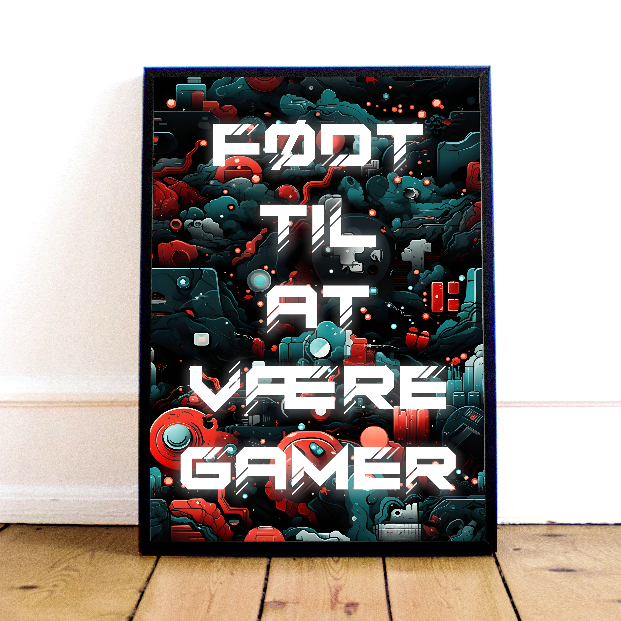 "Født til at være Gamer" Plakat