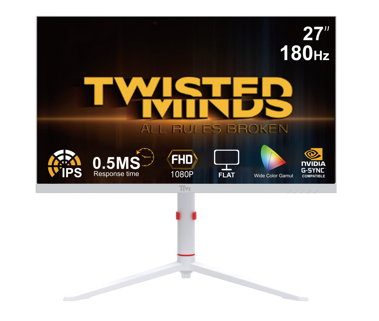 TWISTED MINDS ARTIC PRO SERIES 27" FHD - 180HZ - WHITE