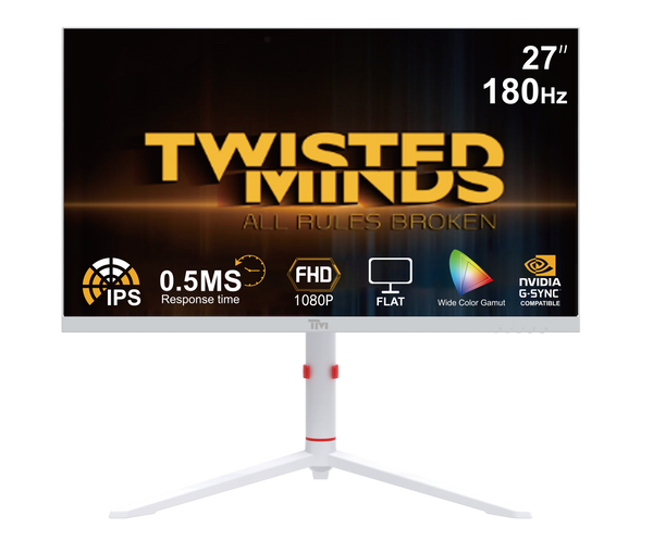 TWISTED MINDS ARTIC PRO SERIES 27" FHD - 180HZ - WHITE