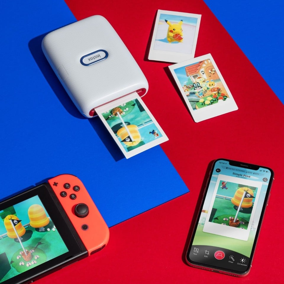 Fuji - Instax Mini link Compact Foto Printer - Pokemon Special Bundle Kit
