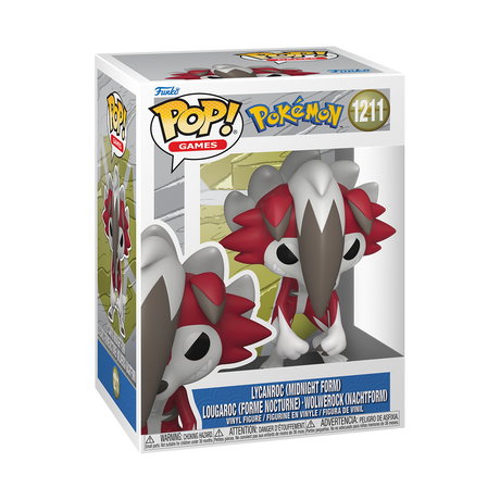 Funko Pop! - Vinyl Pokemon Lycanroc Midnight (92411) Funko Pop!