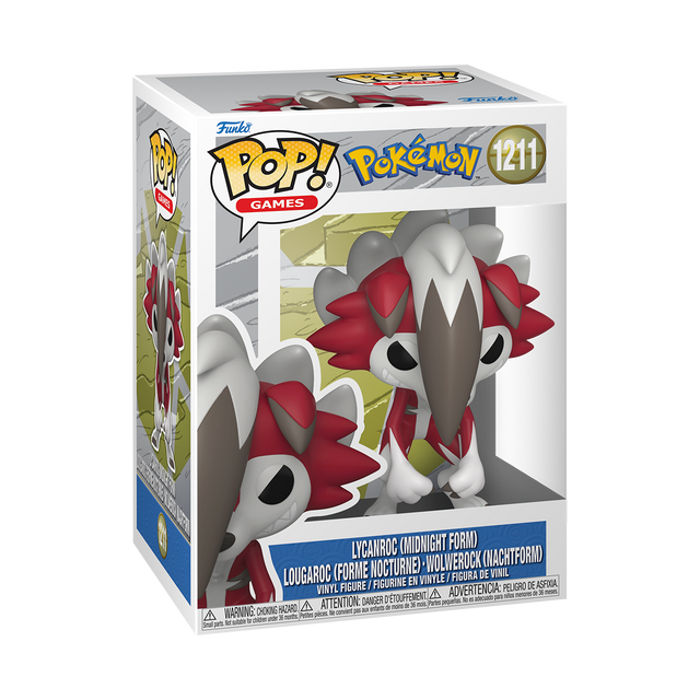 Funko Pop! - Vinyl Pokemon Lycanroc Midnight (92411) Funko Pop!