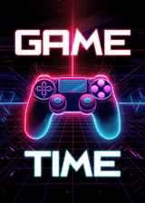 "Game Time" Plakat Geekd