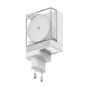 SHARGE Retractable 65W Charger EU PLUG - White