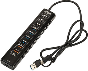 Nitro Concepts UH1 Hybrid USB-hub - 10 porte
