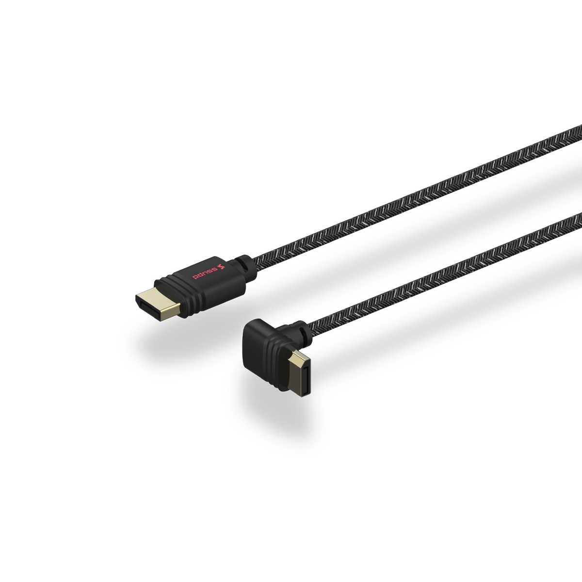 SSUPD Meshroom DisplayPort 1.4-kabel – 2 m, vinklet