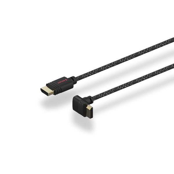 SSUPD Meshroom DisplayPort 1.4-kabel – 2 m, vinklet