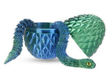 3D-printet Slange 30 cm i Æg 8,5 cm – Assorteret – eksempel på assorteret udgave