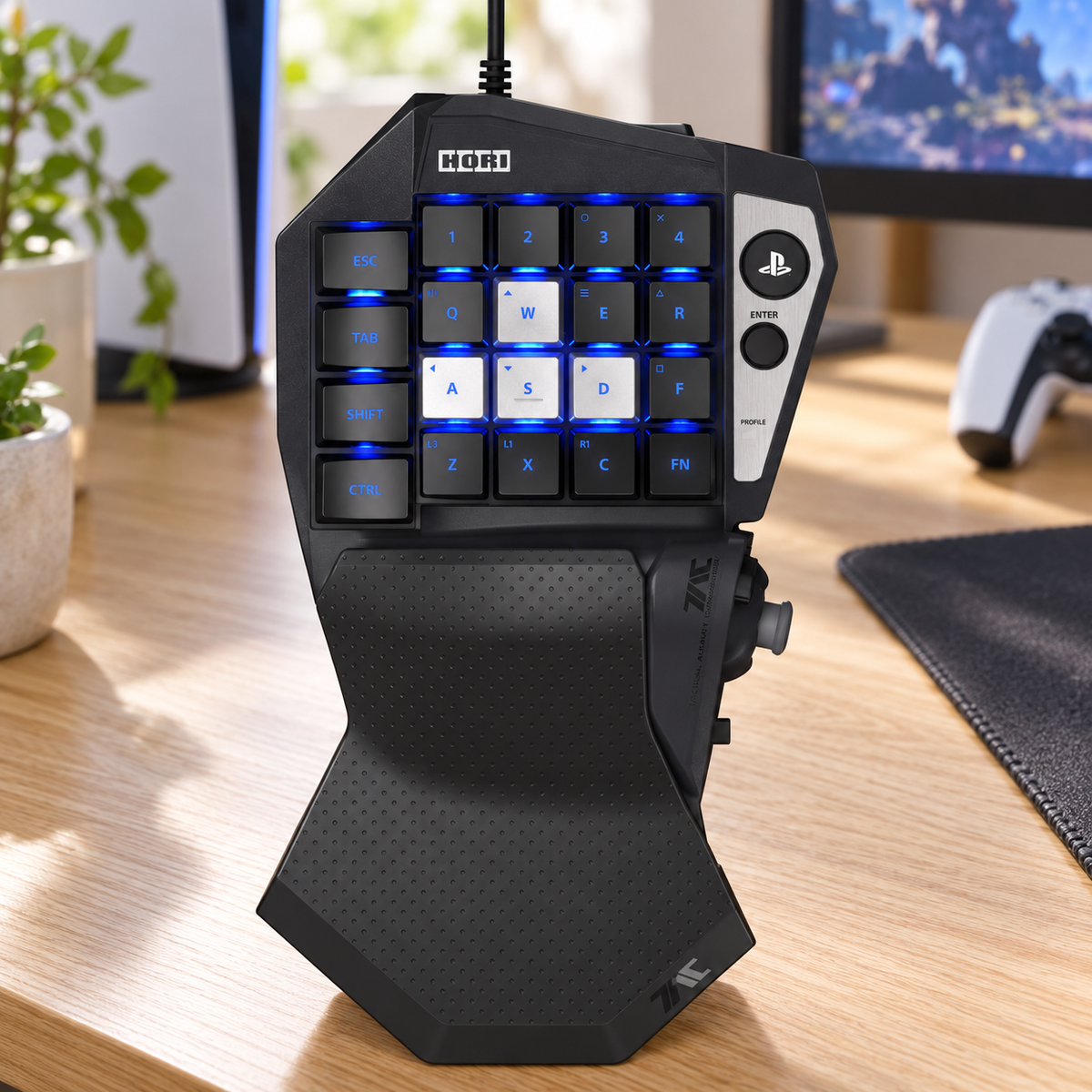 HORI TAC mekanisk gaming keypad til PS5, PS4 og PC – stemningsbillede