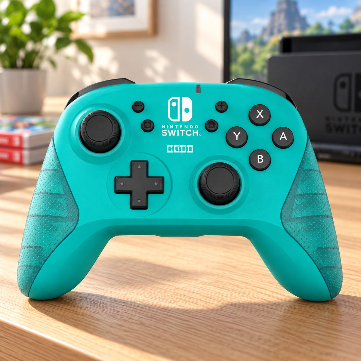 HORI Wireless HORIPAD – Nintendo Switch – turkis – stemningsbillede