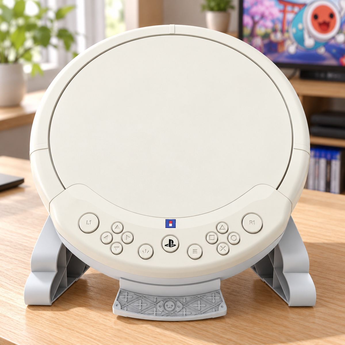 HORI Taiko no Tatsujin trommecontroller – PS5, PS4 og PC – stemningsbillede
