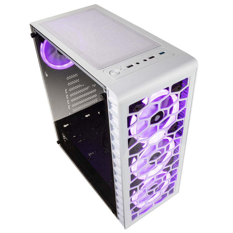 Kolink Observatory Lite ARGB Midi Tower Gaming Case - White