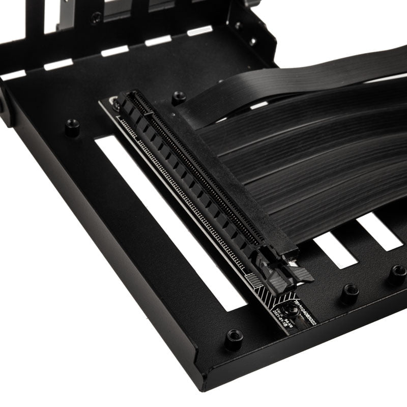 O11DXL-1X-4 riser kort + PCI slot cover - PCIe 4.0 - Sort