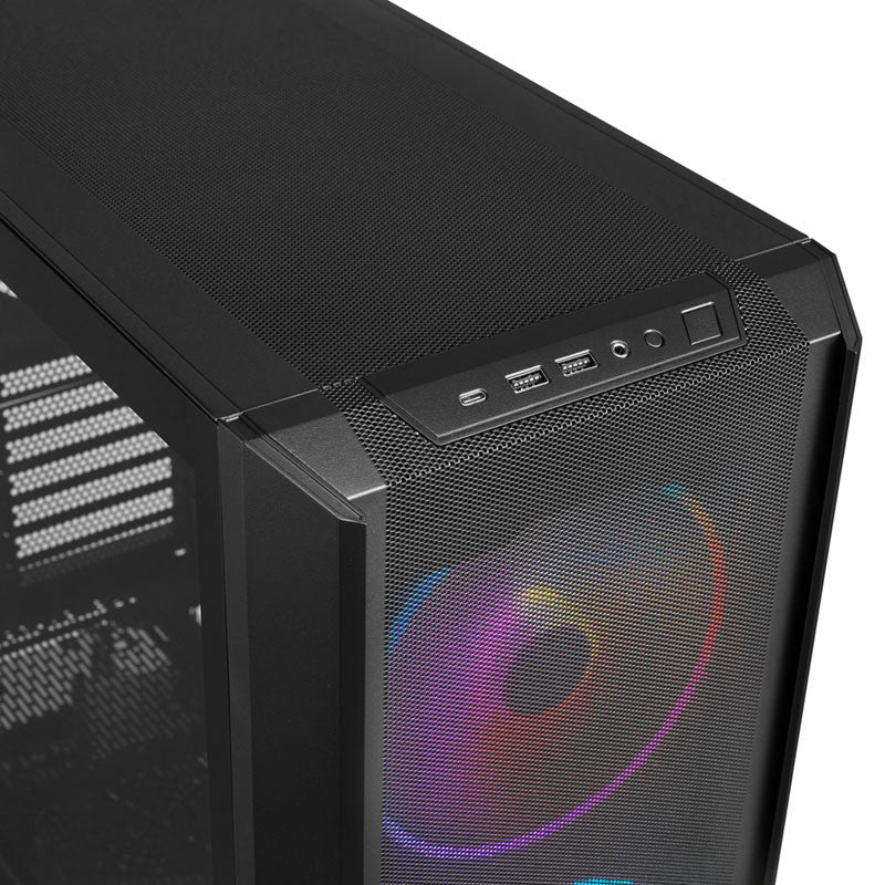 LANCOOL 216 RGB, E-ATX Kabinet Midi Tårn - Sort