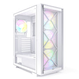 Montech Air 1000 Premium White - Midi Tower, Tempered glass, 3x 140mm+120mm ARGB fan, 2x front panels