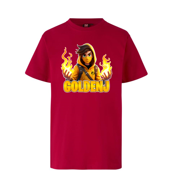 GoldenJ Flame T-shirt - Röd