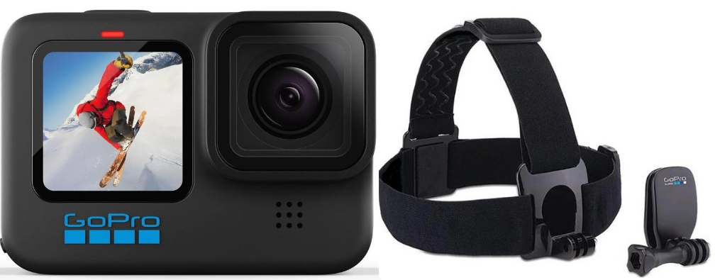 GoPro - Hero 10 Black + Head Strap (Bundle) GoPro