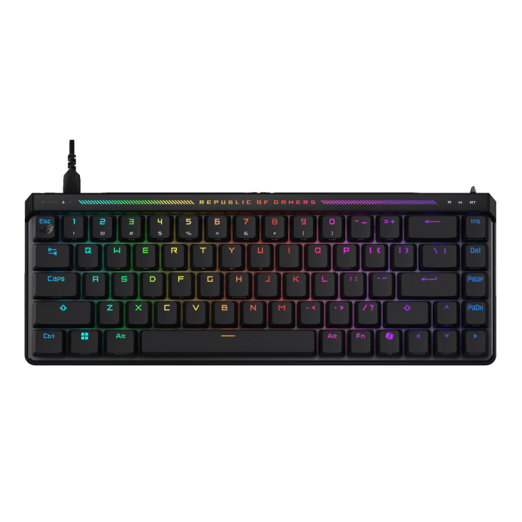 ASUS ROG Falchion Ace HFX – Fransk AZERTY – Sort – tastatur set forfra