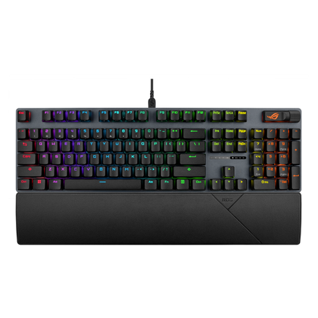 ASUS ROG Strix Scope II X – Fransk AZERTY – Sort – tastatur set forfra