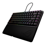 ASUS ROG Falcata – Fransk AZERTY – Sort – tastatur set forfra
