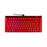 ROG Falchion Ace 75 HE Lava Red tastatur set forfra; illustrationen viser internationalt layout