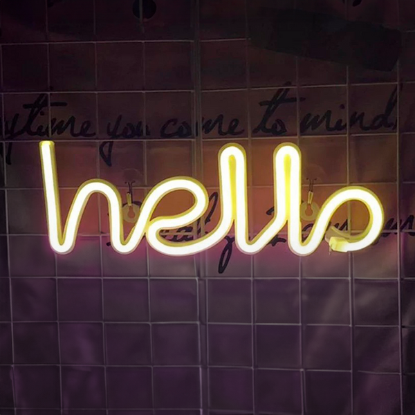 Hello Neon LED-lampa varmvit