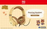 Producentens temabillede – HORI Animal Crossing gamingheadset – Nintendo Switch 2 – brun