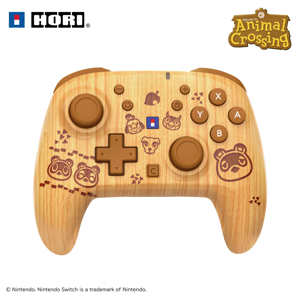 HORI - Wireless HORIPAD Turbo - Animal Crossing Brown HORI