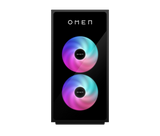 HP OMEN 35L GT16-0065ng – sort gamingcomputer set forfra med to RGB-blæsere