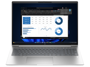 HP ProBook 4 G1a 16 AD2N1ET i Pike Silver, set forfra
