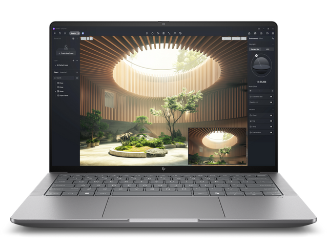 HP ZBook Ultra 14 G1a A3ZQ3ET i Meteor Silver, set forfra