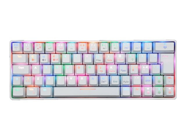 Fourze GK60 Gaming Keyboard, 60% Hvid