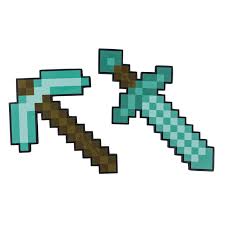 Minecraft Diamantskumsværd og Hakke Sæt