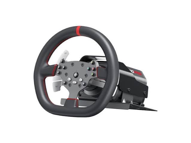 PXN-V10 Pro gaming set - steering wheel + pedals + mounting clamps (PC / PS4 / Xbox One / Xbox Series X|S)