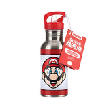 Super Mario Metal Vandflaske Med Halm 500 ml