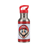 Super Mario Metal Vandflaske Med Halm 500 ml