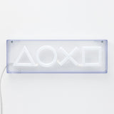 Playstation -Symboler LED Neonlys 15 x 30 cm