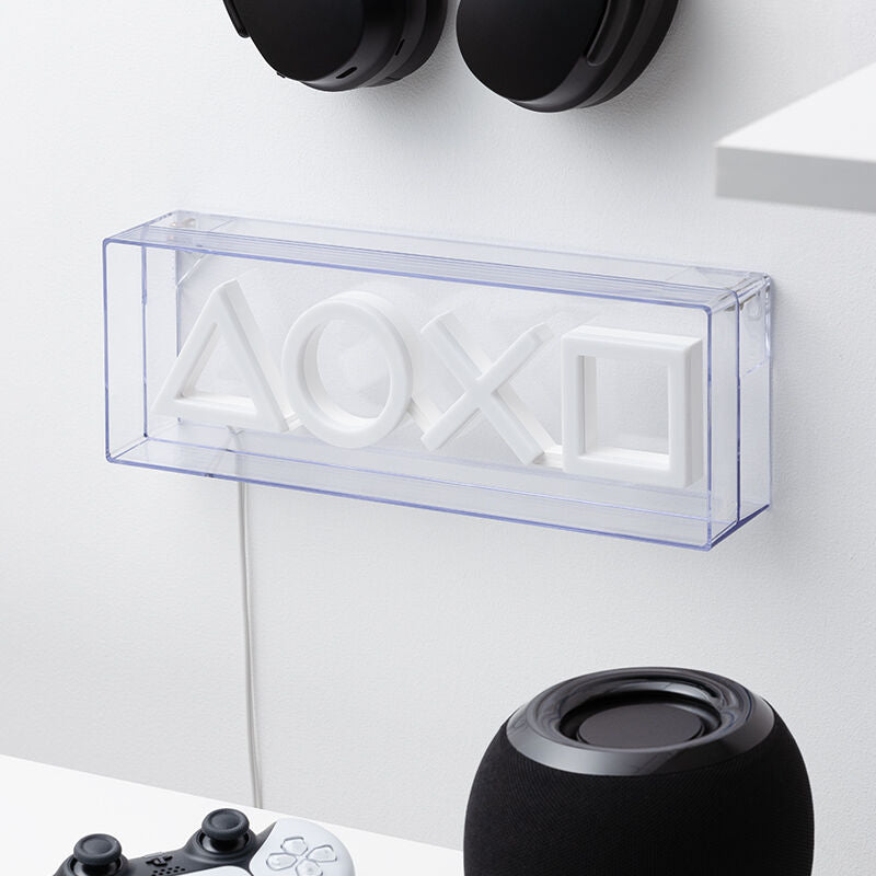 Playstation -Symboler LED Neonlys 15 x 30 cm