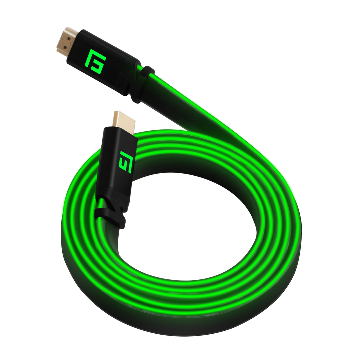 FLOATING GRIP 1,5M HIGH-SPEED LED HDMI CABLE V2.1 - GREEN Floating Grip