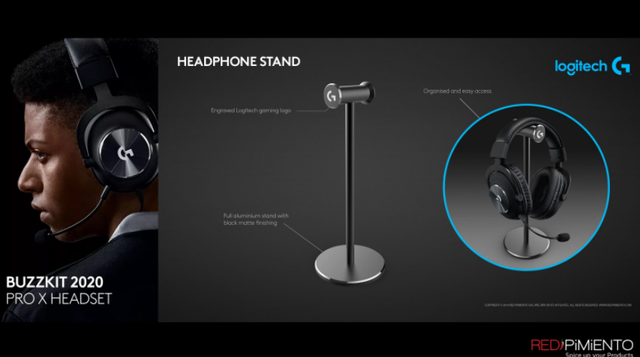 Logitech - BUZZKIT 2020 Headset stand - PRO X Headset Logitech