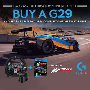 Logitech G29 Driving Force  incl shifter + Assetto Corsa Competizione - PlayStation 4 Games Bundle Logitech