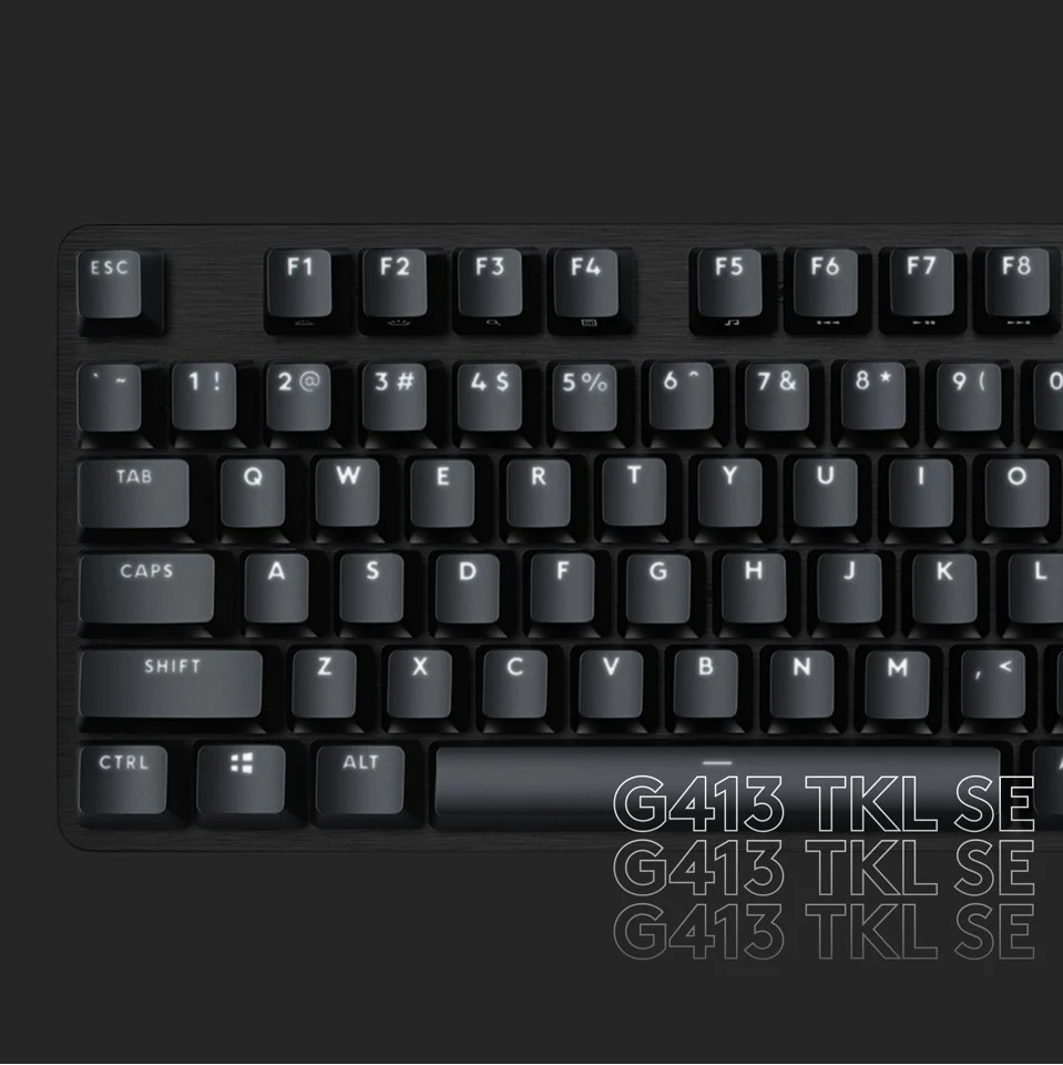 Logitech - G413 TKL SE Mekanisk Gaming Tastatur - Sort (Nordic)