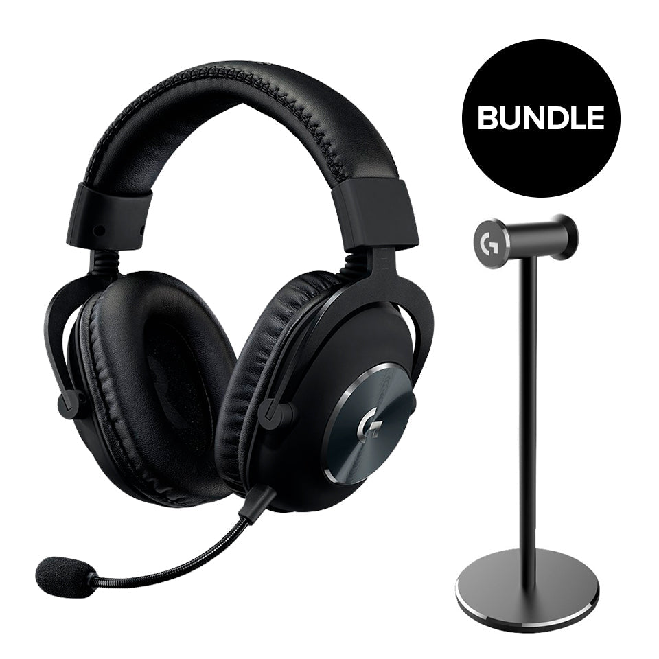 Logitech - PRO X Gaming Headset + HEADSET Stand Bundle Logitech