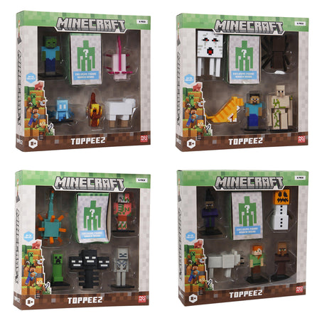 Minecraft - 3D Figure 6 Pack Deluxe Box asst (2060MC) MineCraft