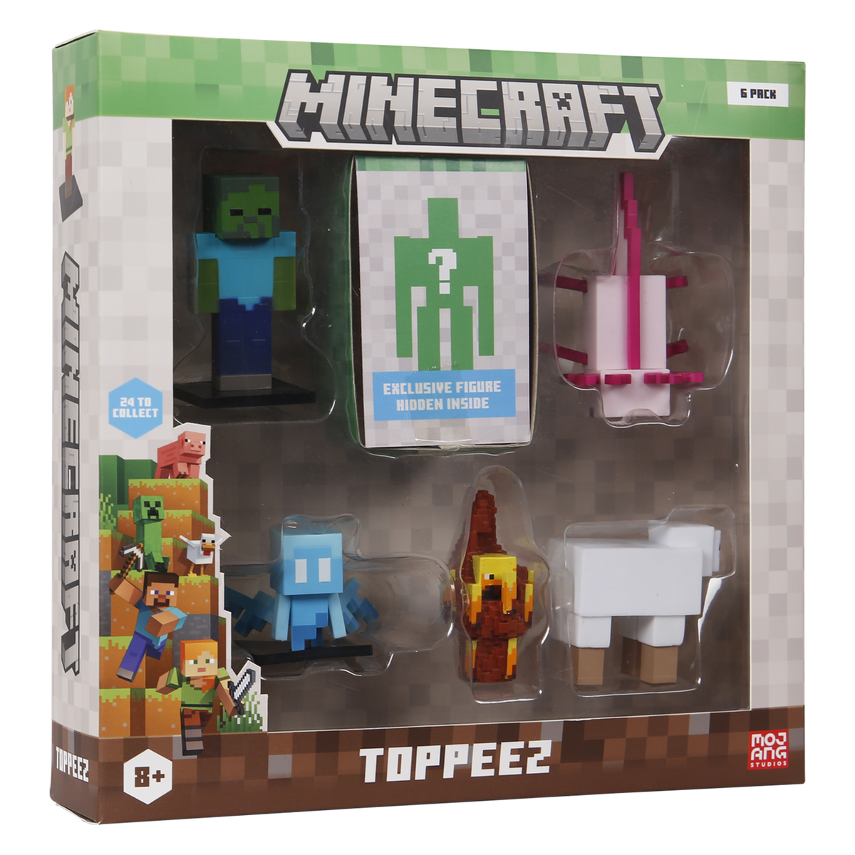 Minecraft -3D Figure 6 pack - Style 1 Minecraft