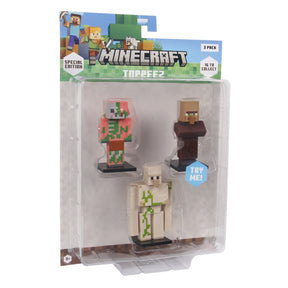 Minecraft - 3D Special Edition Figure 3 pack Blister - Zombie Pigman, Villager & Iron Golem Minecraft