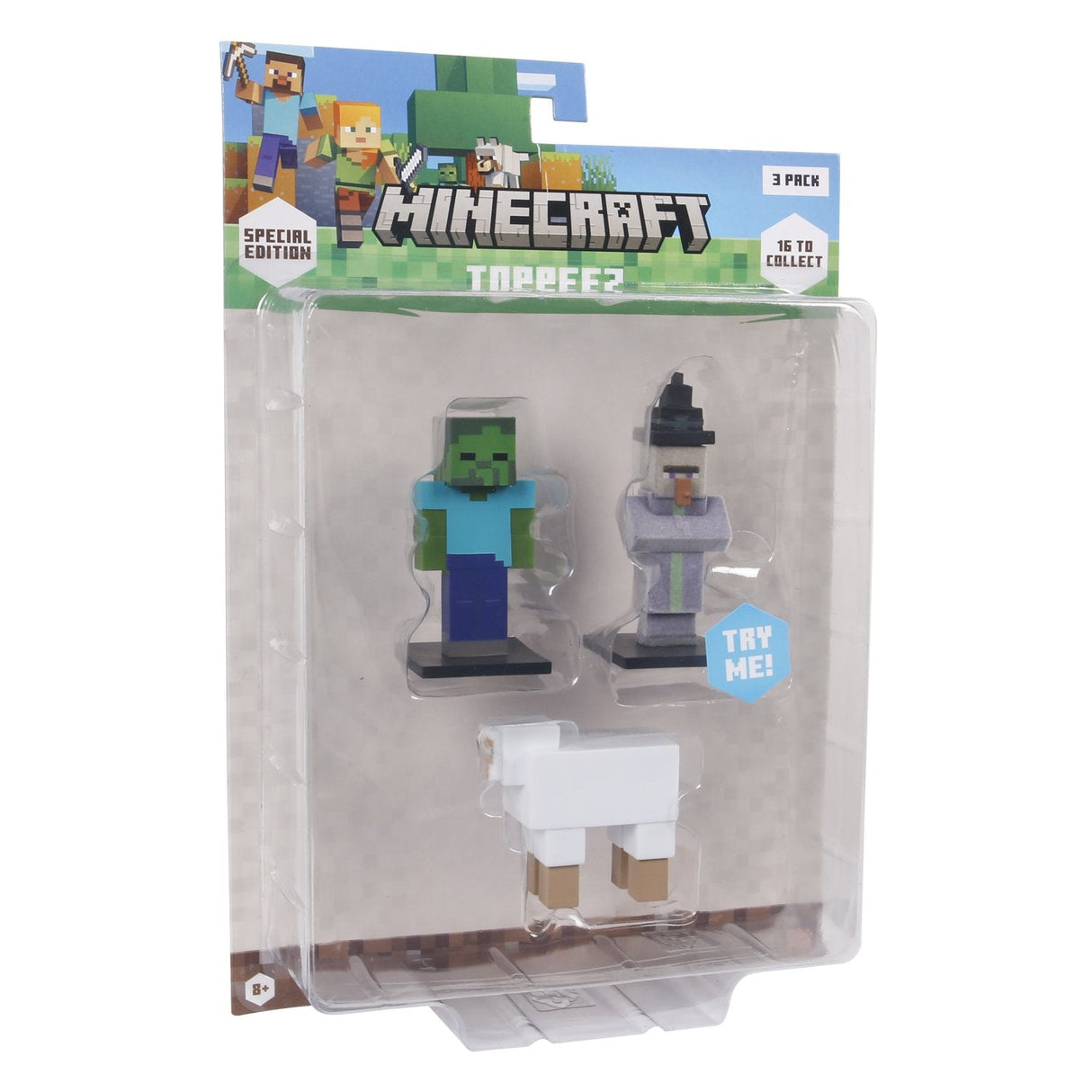 Minecraft - 3D Special Edition Figure 3 pack Blister - Zombie, Witch & Sheep Minecraft