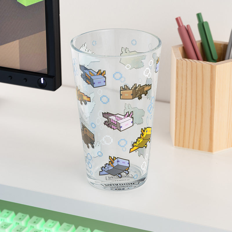 Minecraft Axolotl Glass Paladone