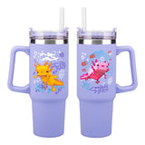 Minecraft Purple 900ml Insulated Cup and Straw Geekd